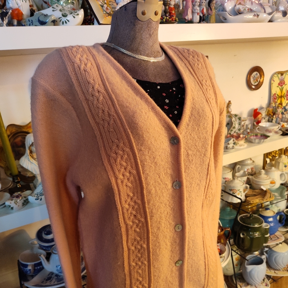 Vintage 90s Karen Scott wool cardigan